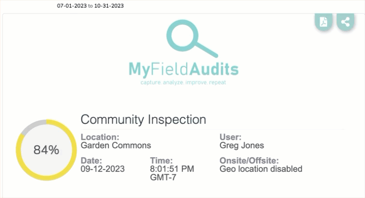 Download audit as PDF