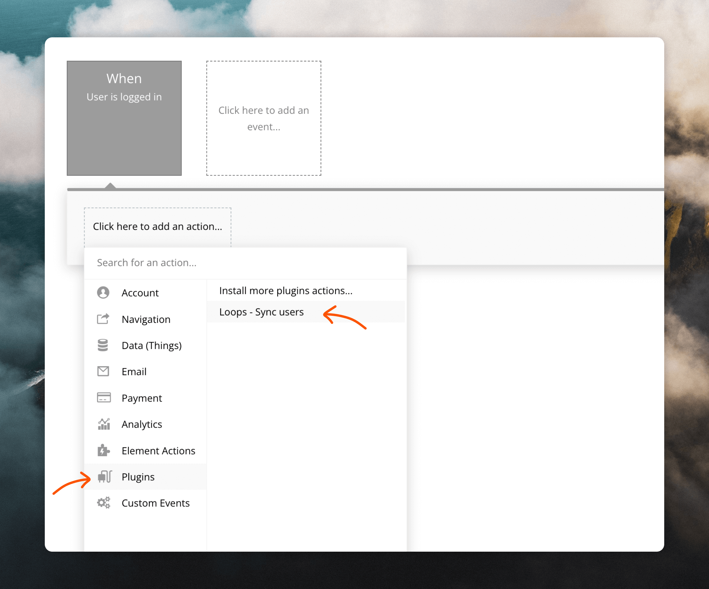 Select the API call