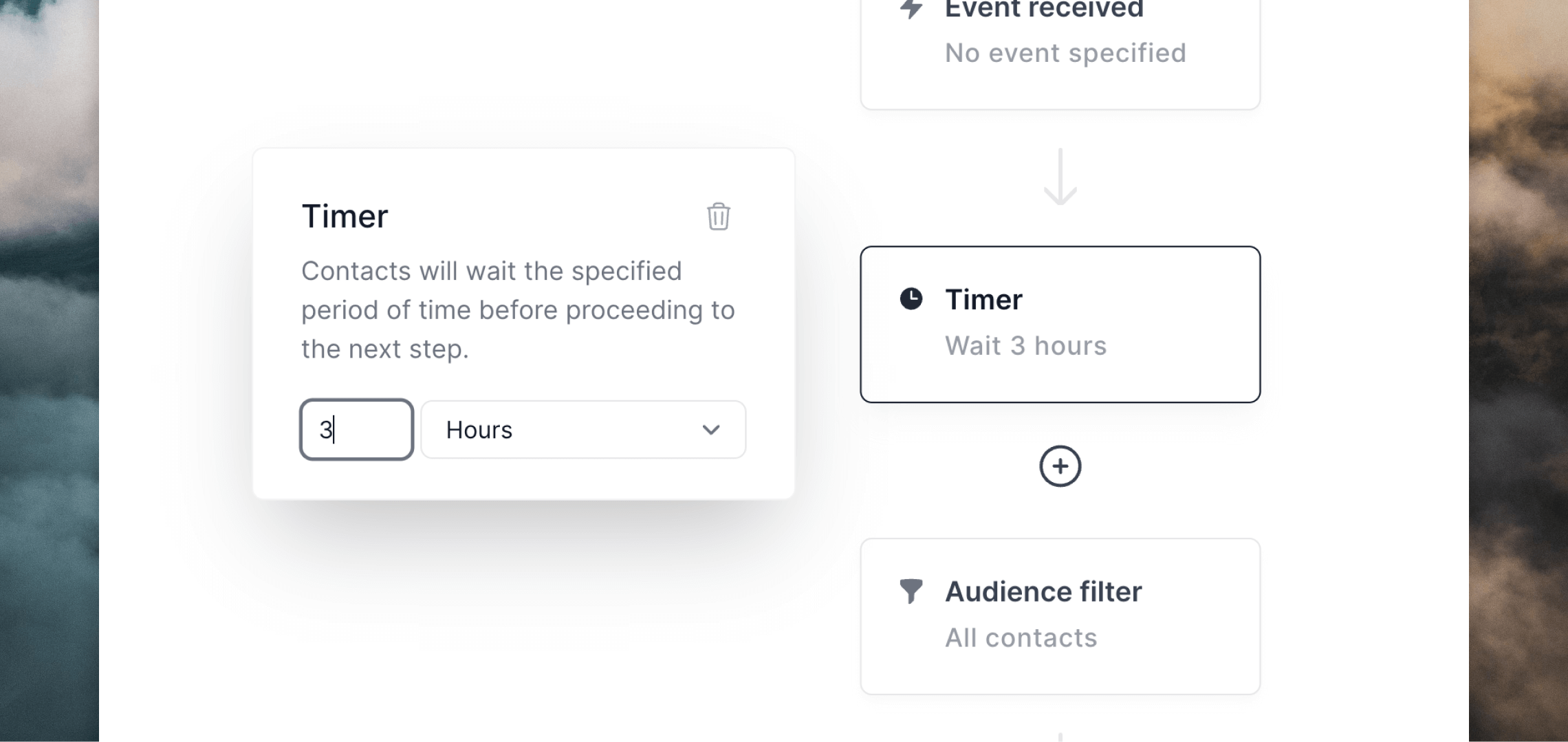Set a timer delay