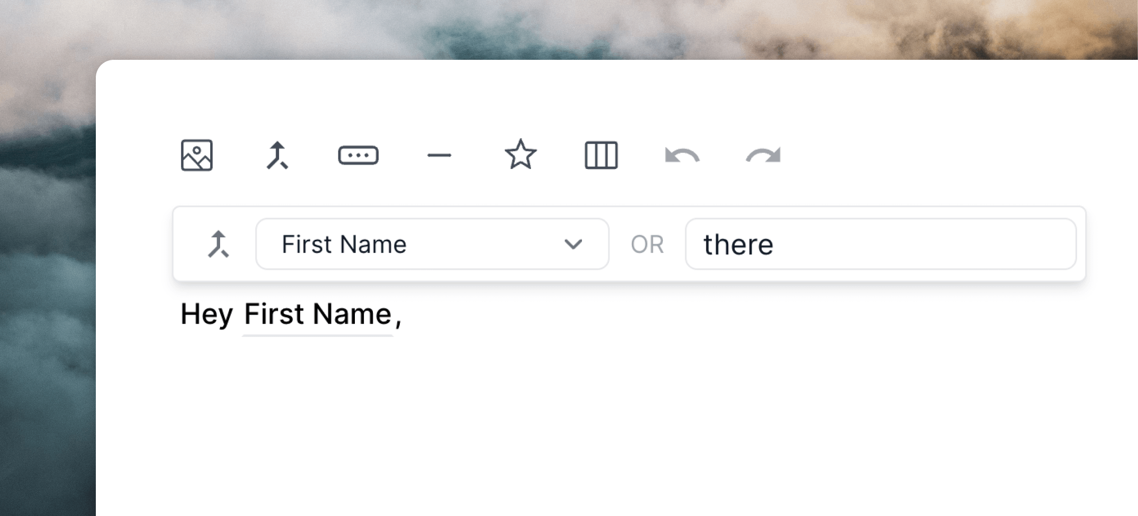 Selecting the First Name property
