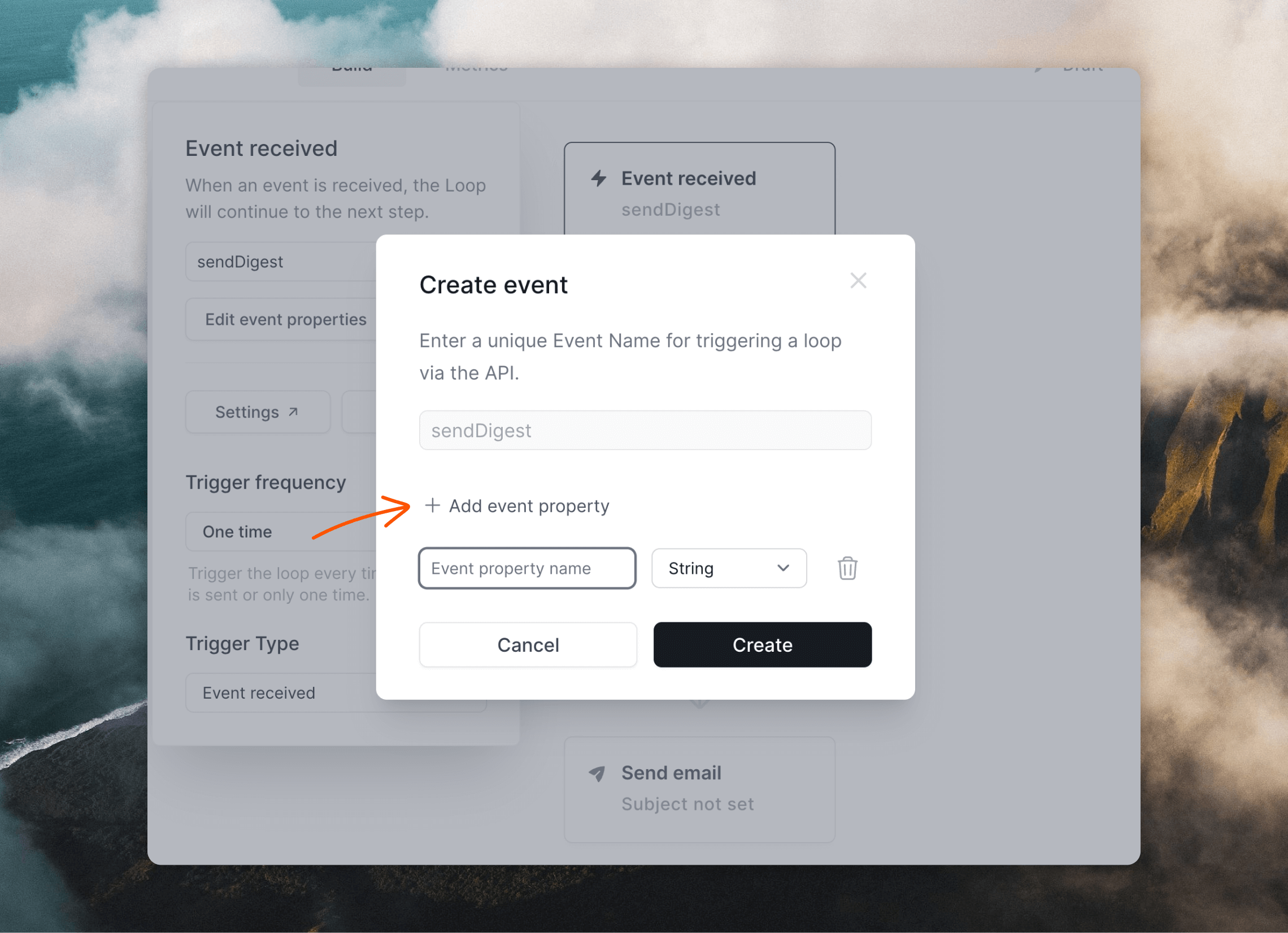 Adding event properties
