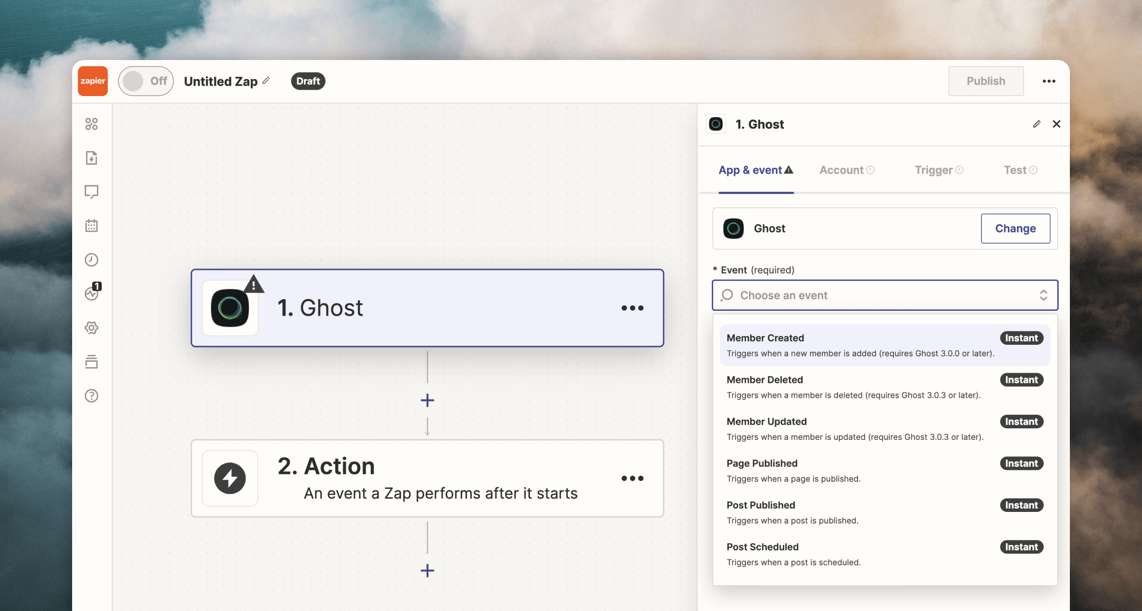 Add Ghost trigger