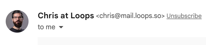 example of email sending avatar
