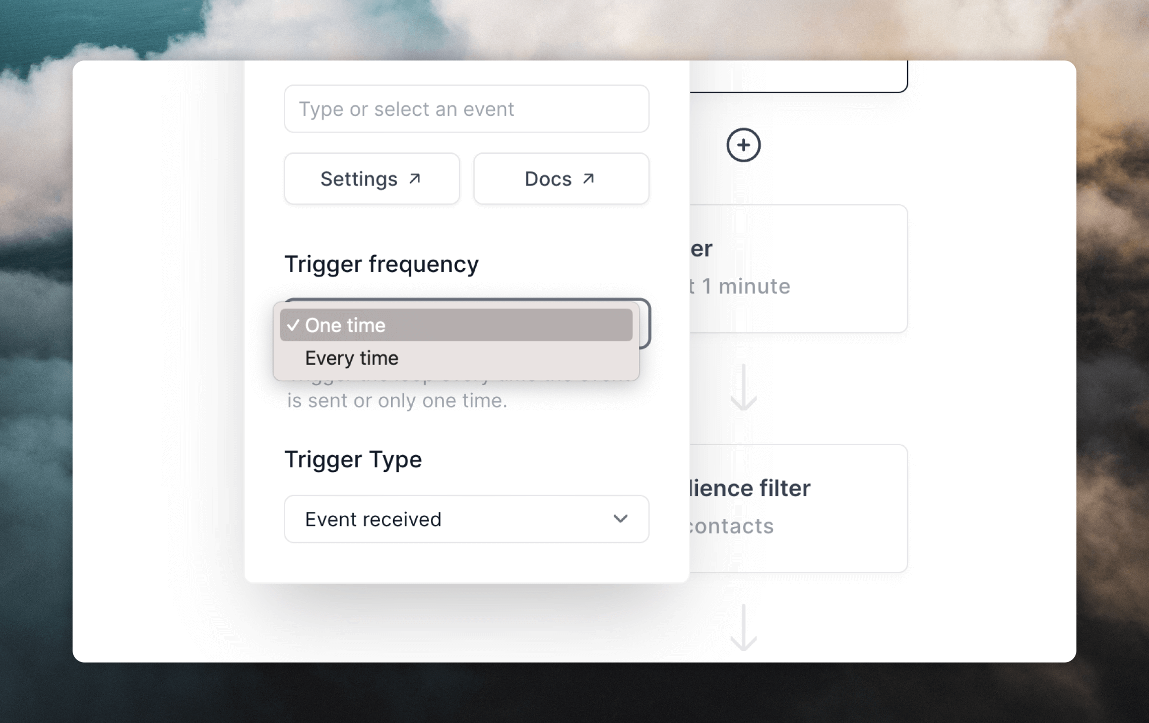 Trigger frequency
