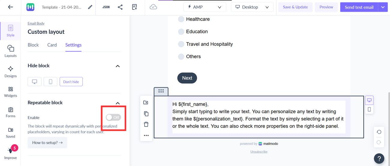 How to get the mmAPI key, campaign id and block id?
