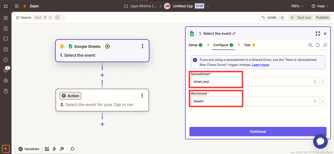 Trigger Journeys in Mailmodo through Zapier