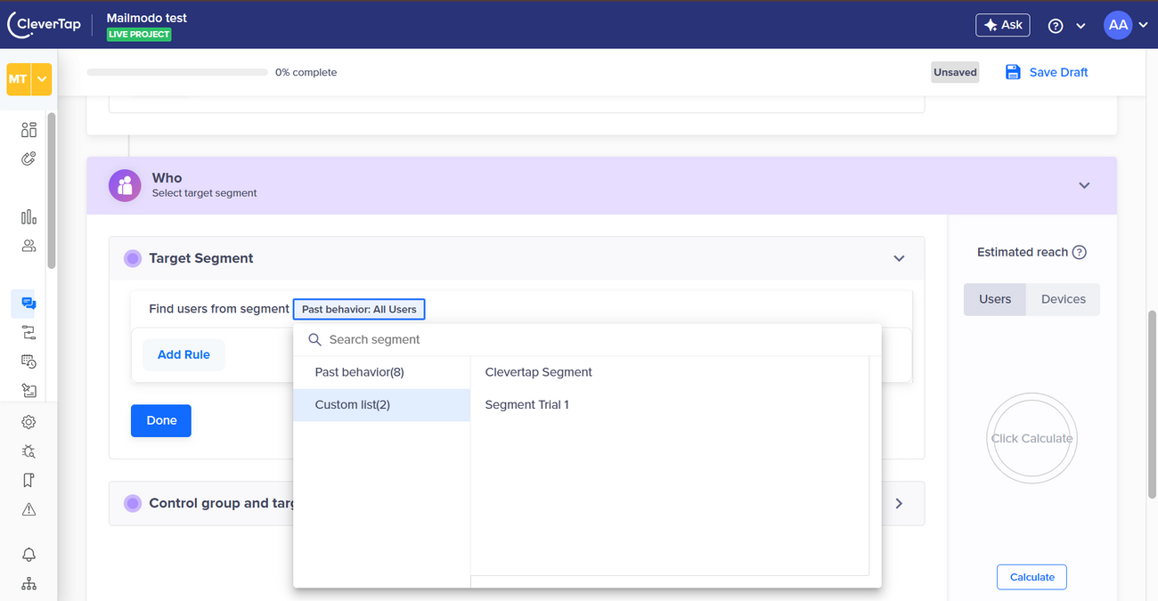 How to pass contacts from Clevertap to Mailmodo