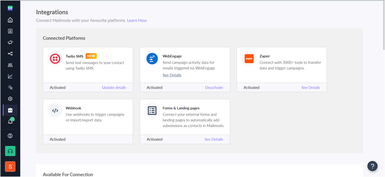 Zapier Integration with Mailmodo