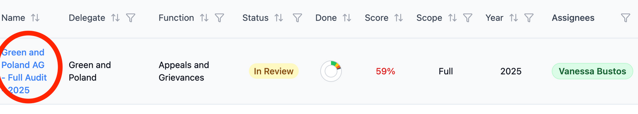 Audit Tool l Remove and Reassign an Assignee