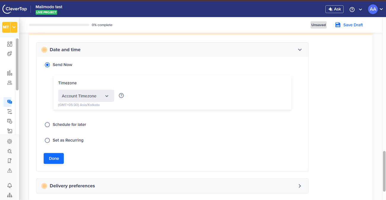 How to pass contacts from Clevertap to Mailmodo