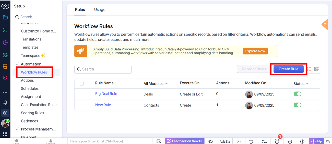How to send data from Zoho CRM to Mailmodo as contacts