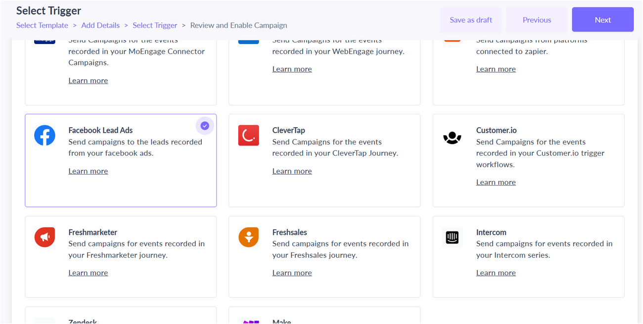 Integrate Facebook Lead Forms with Mailmodo