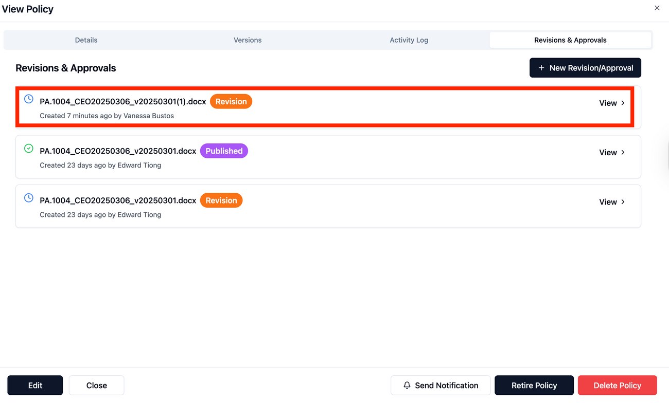 Policy Repository Module