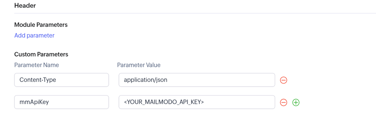 How to send data from Zoho CRM to Mailmodo as contacts