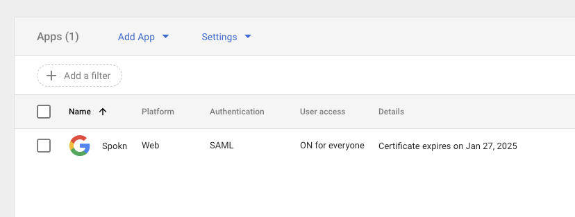 Google SSO