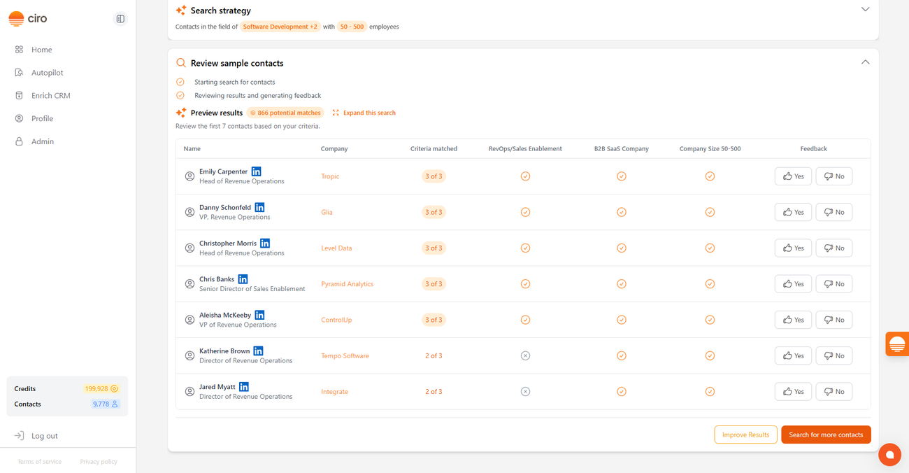 How to Get Ciro to Improve Your Search