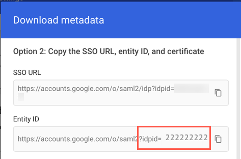 Google SSO