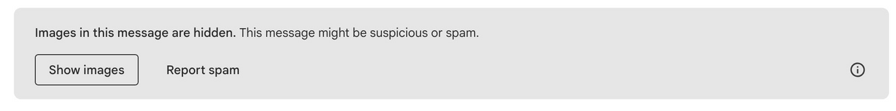 Why Is Gmail Showing, “Images in This Message Are Hidden”?