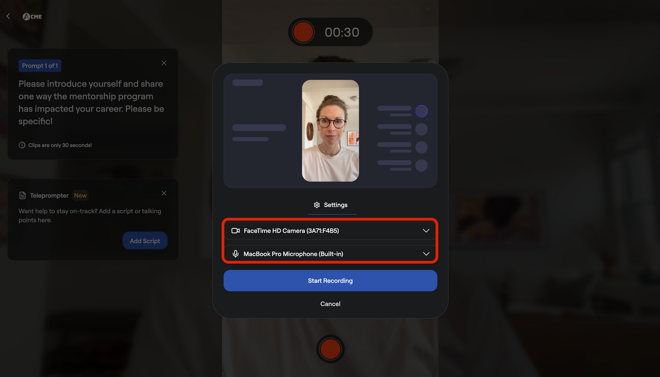 Recording a Vertical Video from Your Desktop