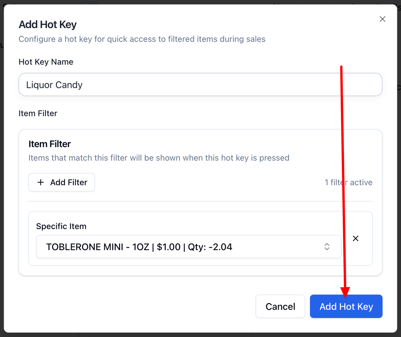Creating/Deleting Hot Keys