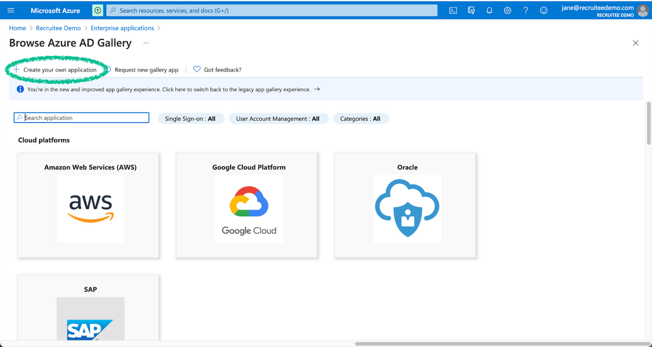 MS Azure SSO