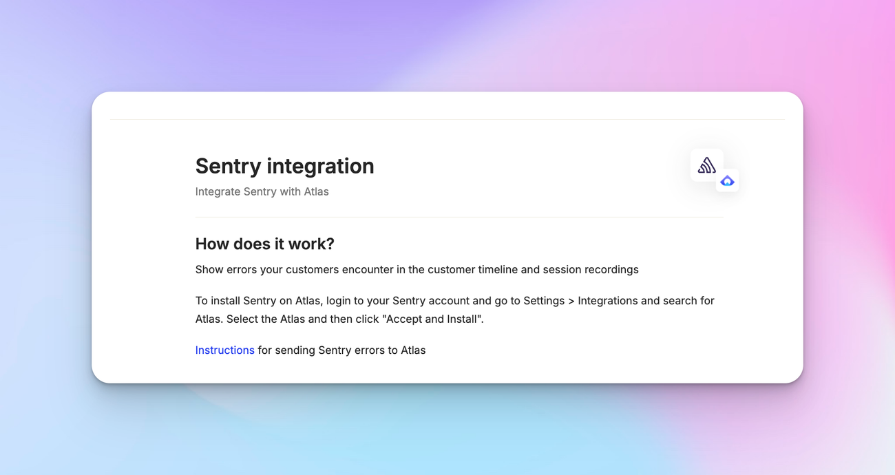 Sentry integration