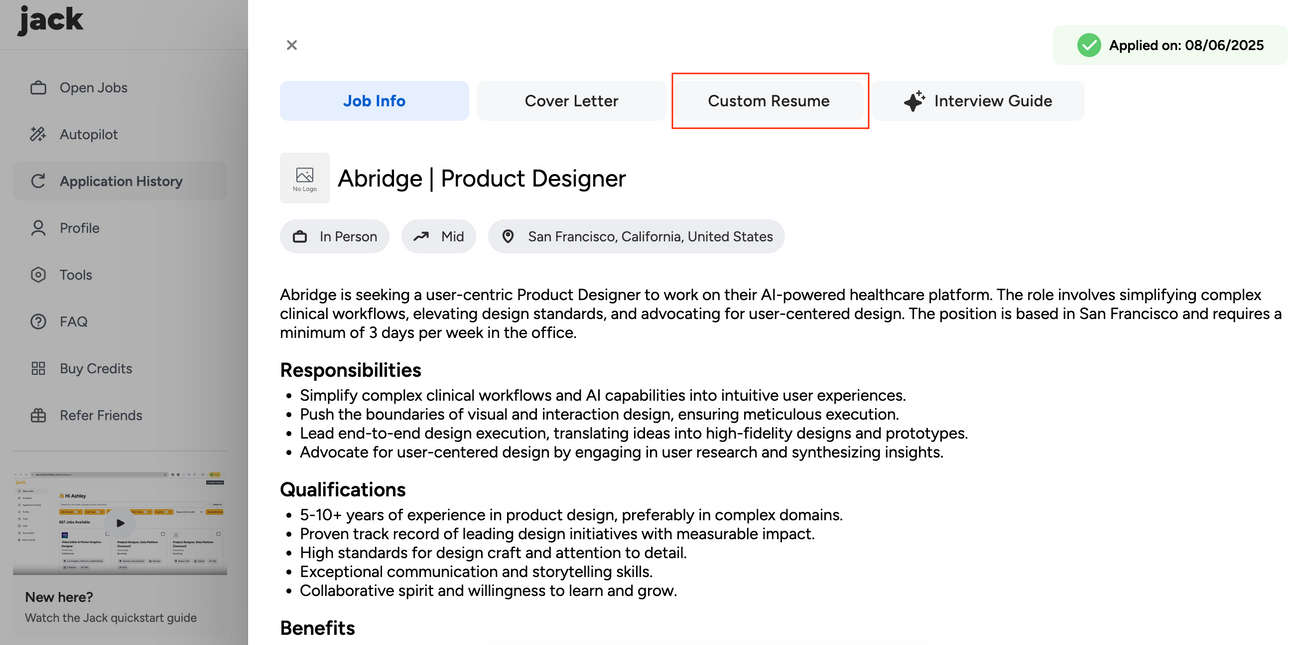 How can I custom tailor my resume to each position I apply for?