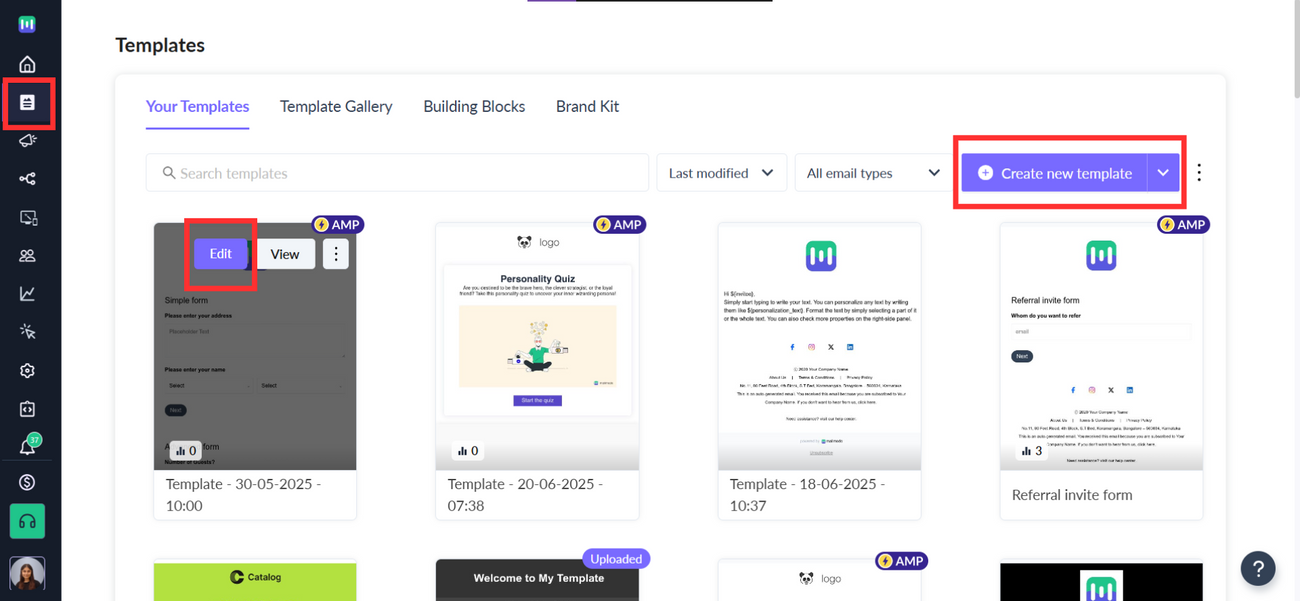 How to export template submissions and create leads in HubSpot from Mailmodo