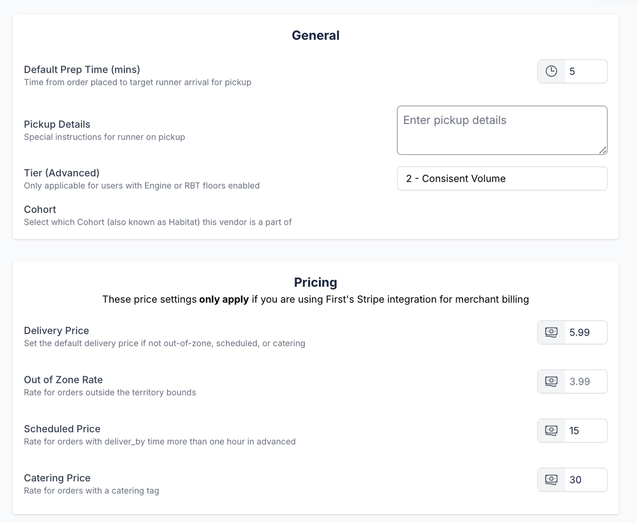 Merchant Settings Definitions & Profile Overview