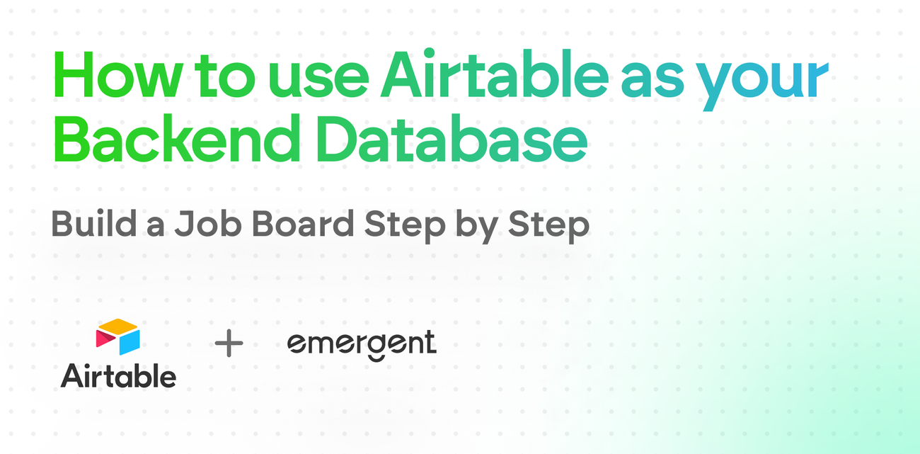 Build a Job Board with Airtable as a Backend Database