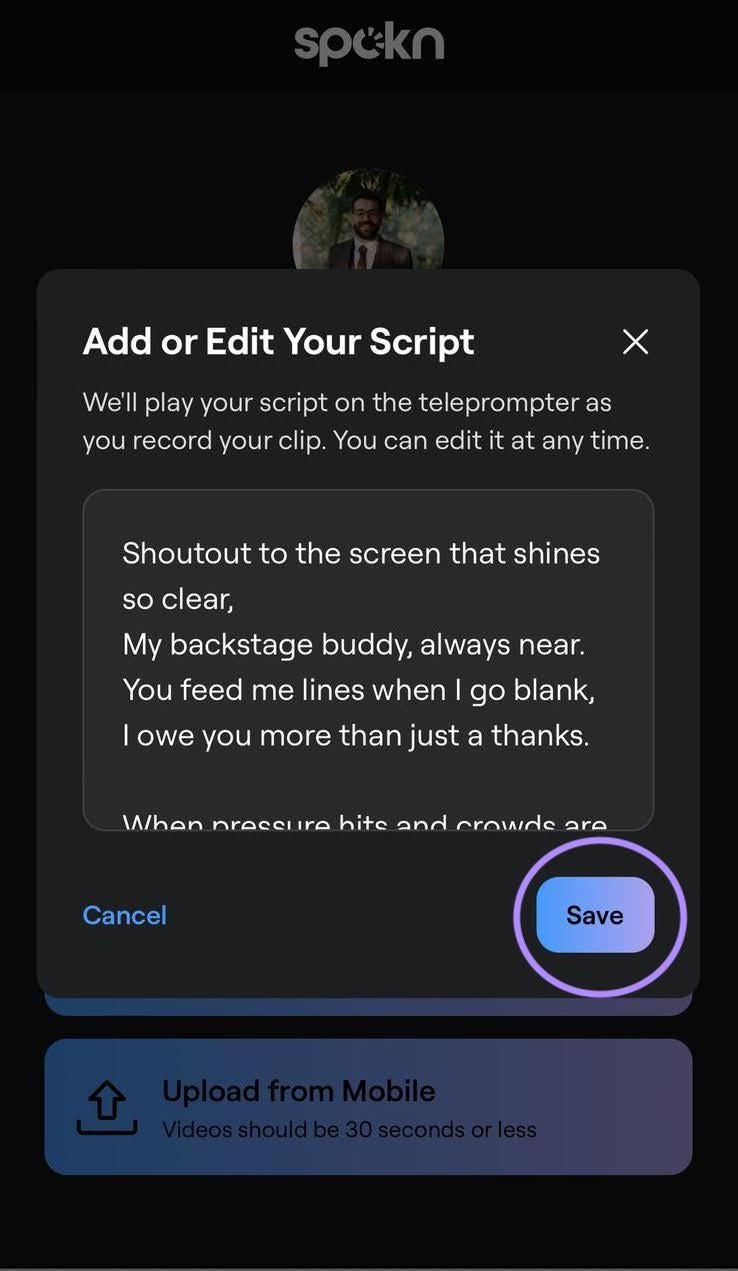 Recording a Vertical Video on Your Mobile