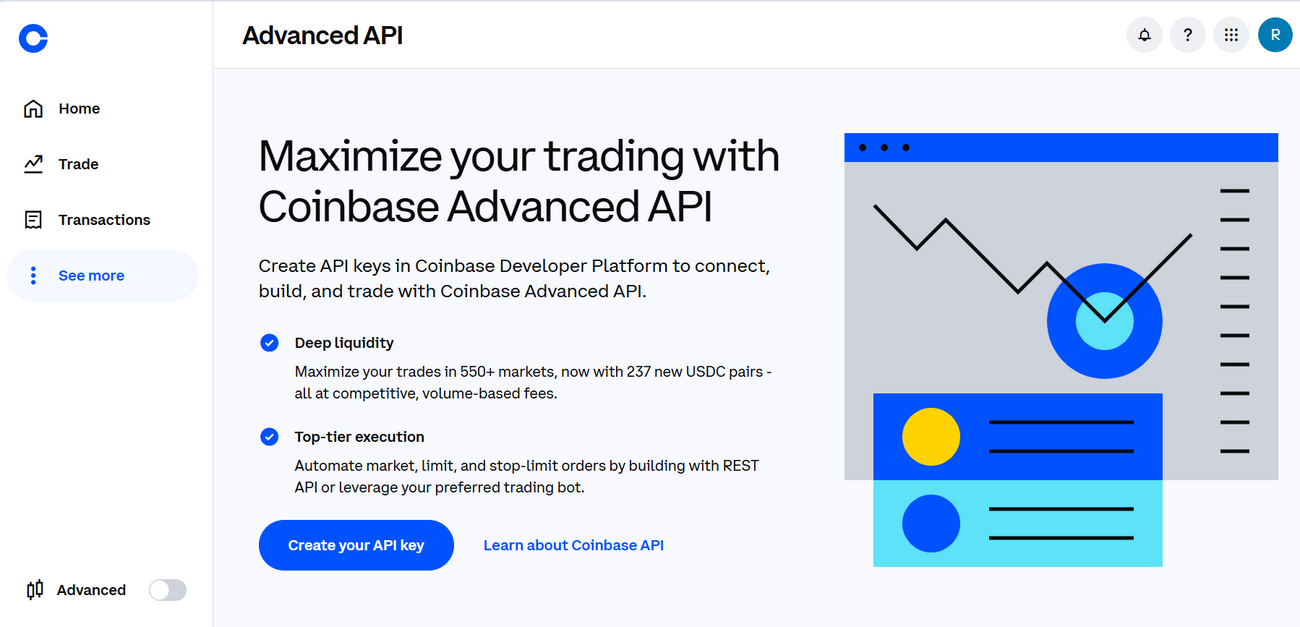 Coinbase (Advanced Trade) API Setup