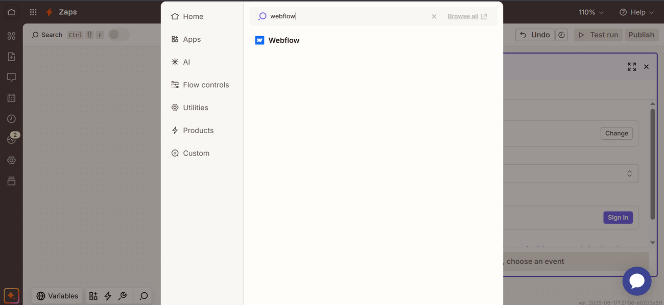Trigger Campaigns through Webflow on Mailmodo