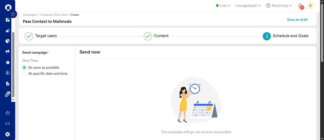 How to pass contacts from MoEngage to Mailmodo