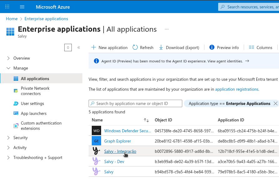 Como desconectar a integração Microsoft 365