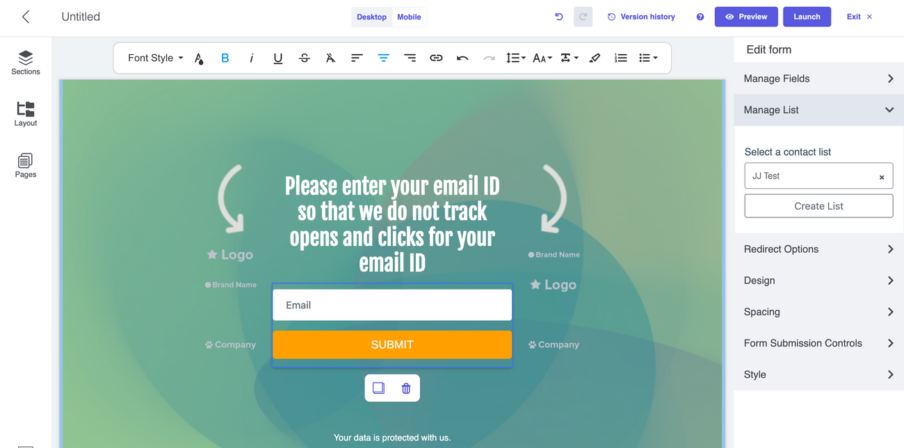 How to disable open and click tracking for email campaigns