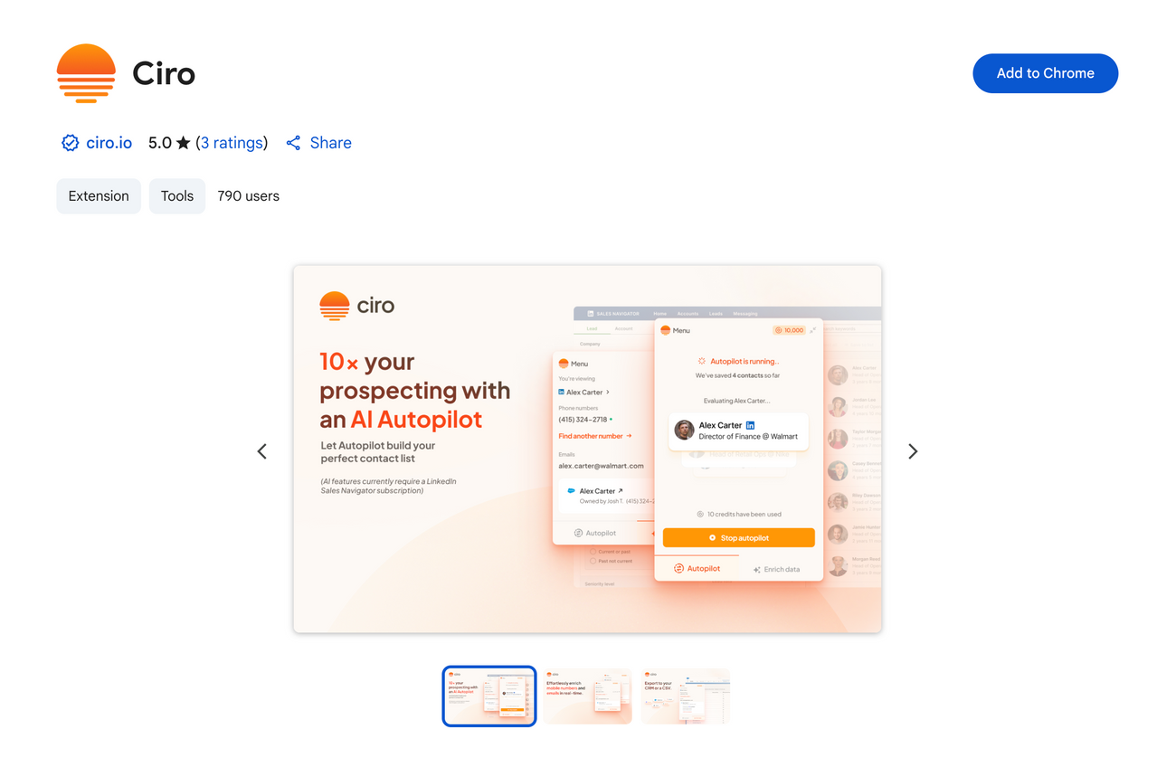 Installing Ciro’s Chrome Extension