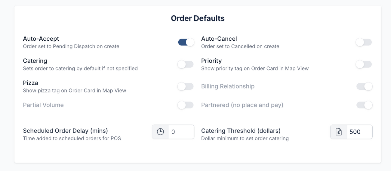 Merchant Settings Definitions & Profile Overview