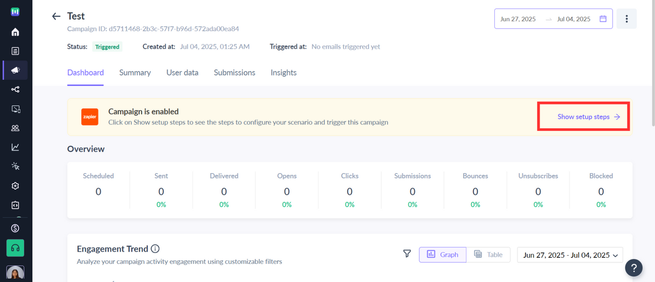 How to trigger Emails in Mailmodo via Zapier