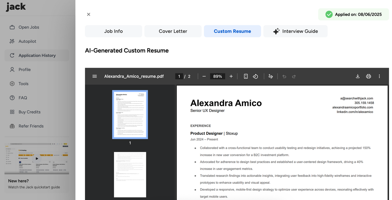 How can I custom tailor my resume to each position I apply for?