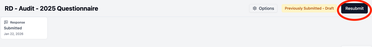 How to Resubmit Your Response? 