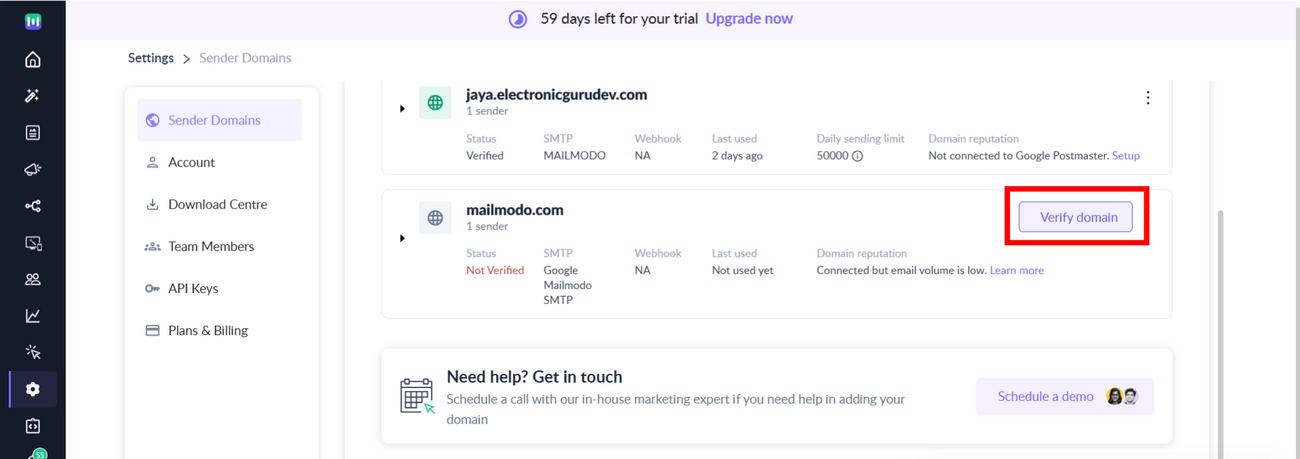 Integrating Google SMTP with Mailmodo