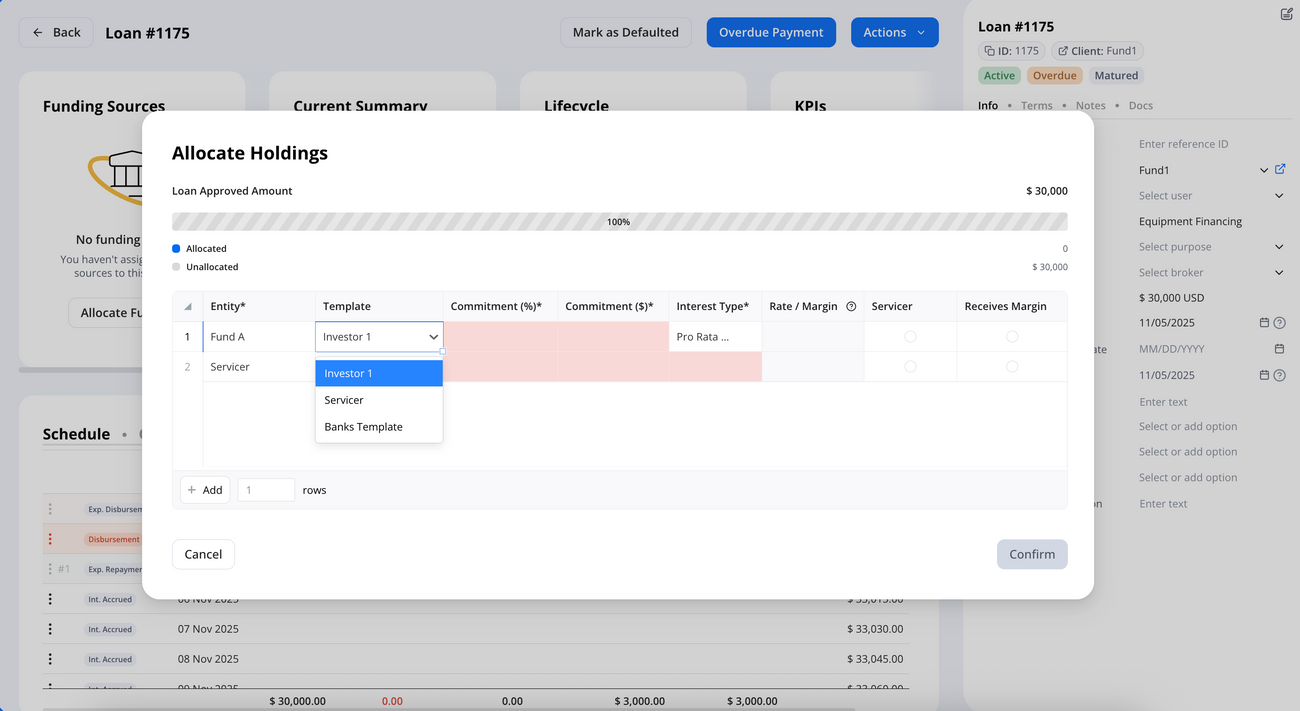 Funding Source Templates