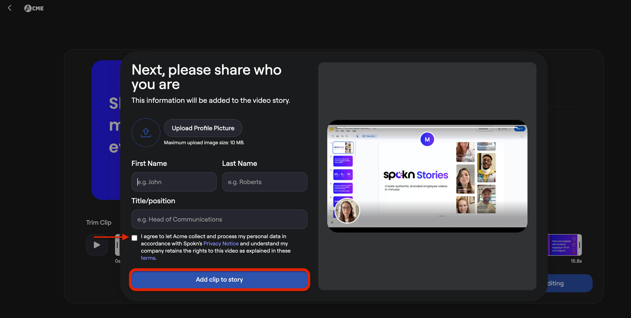 Recording a Landscape or Screen-sharing Video