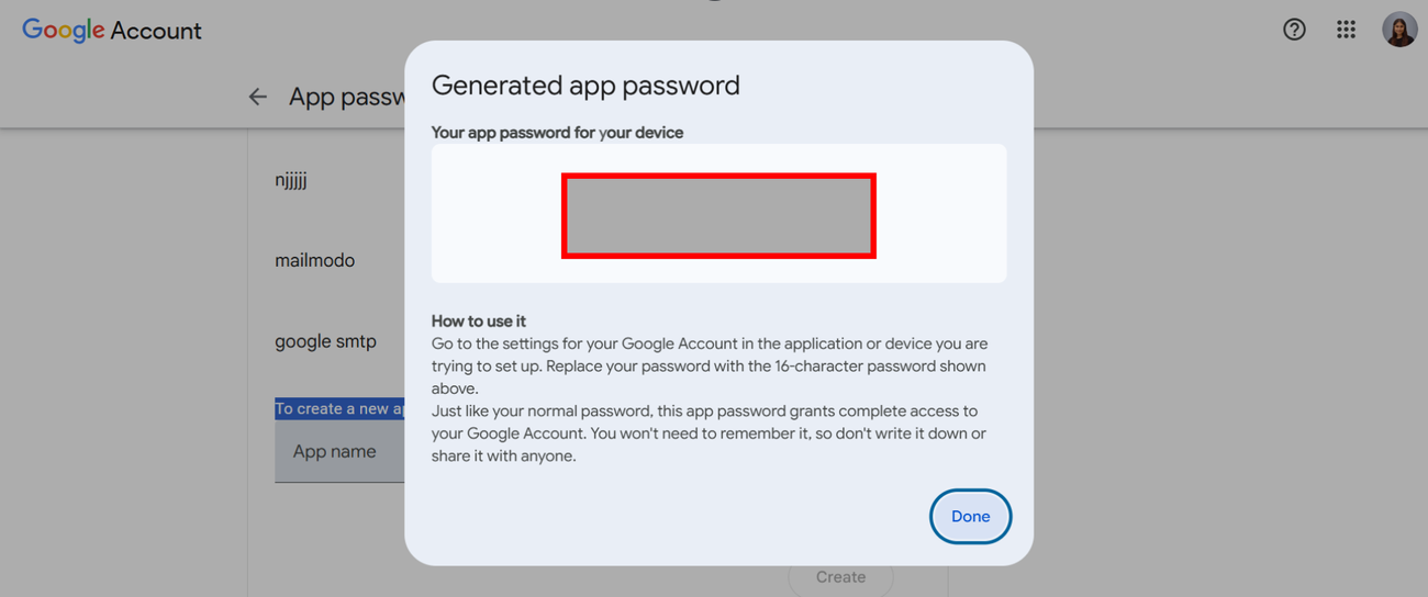 Integrating Google SMTP with Mailmodo