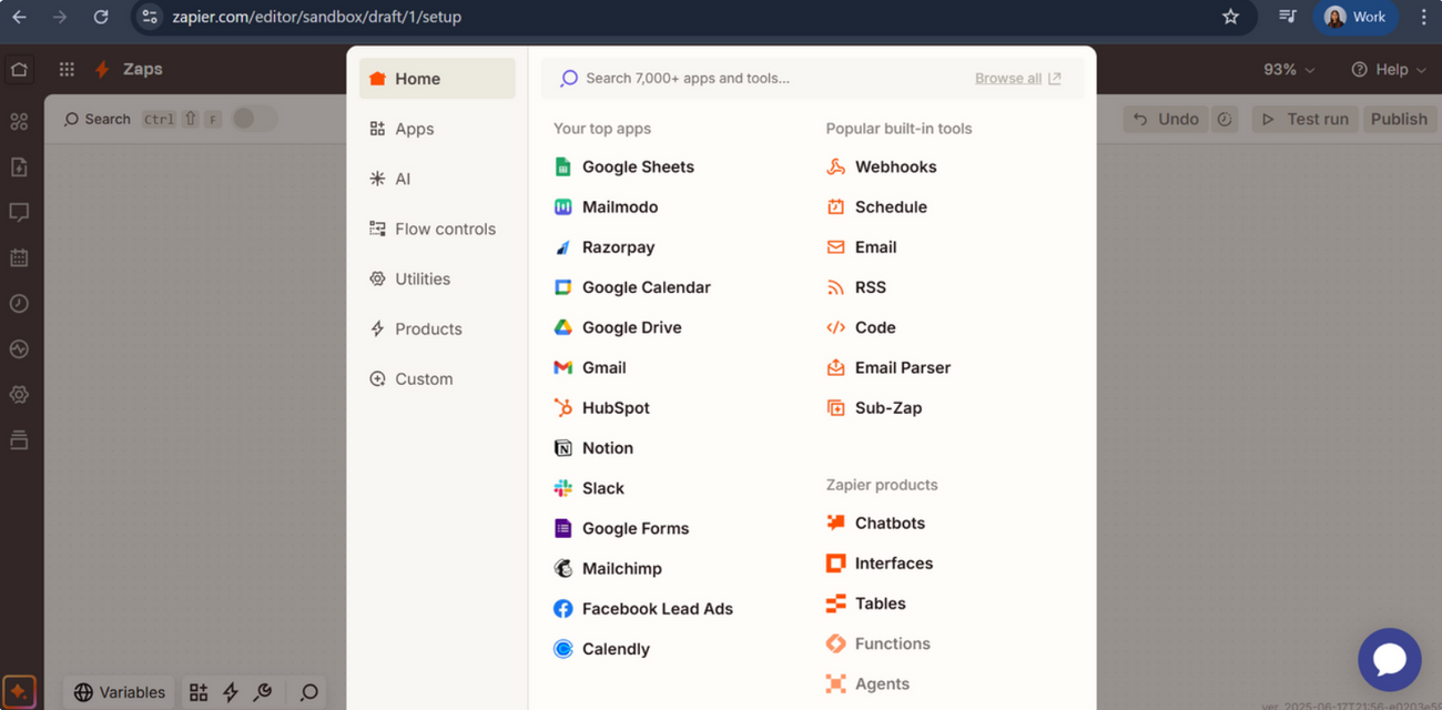 Exporting Template Submissions to your software stack via Zapier