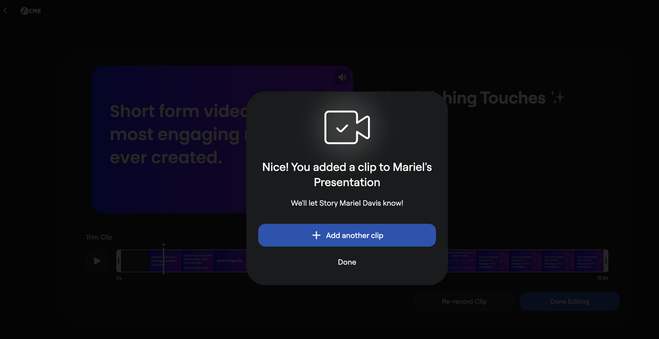 Recording a Landscape or Screen-sharing Video