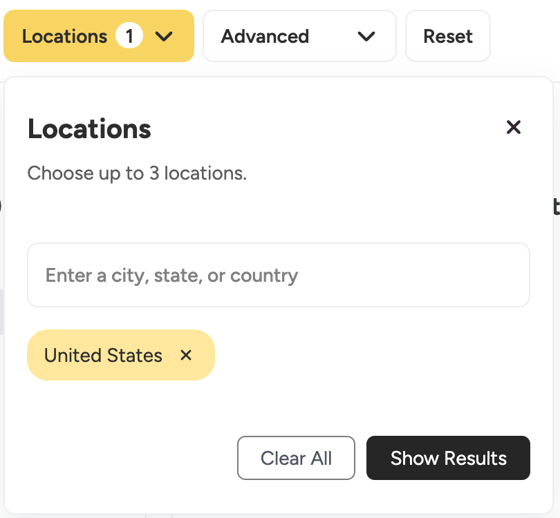 How do I find jobs in a certain location?