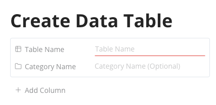 Data Tables and Dynamic Properties