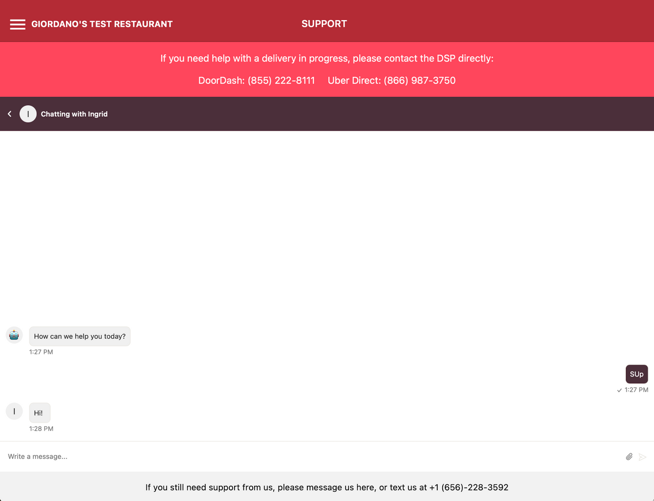 Merchant Support